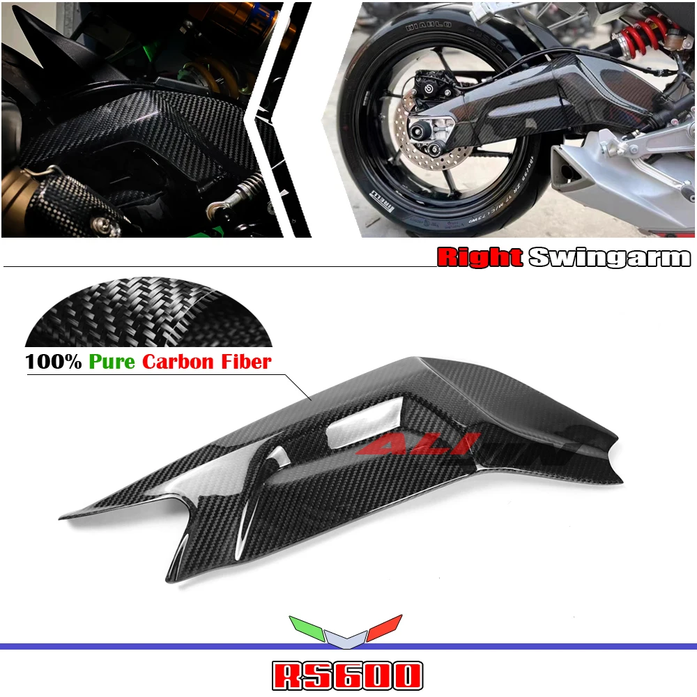 

100% Real Dry Carbon Fiber For Aprilia RS660 Tuono 660 2021-2023 Motorcycle Rear Right Swingarm Cover Guard Protector Fairing