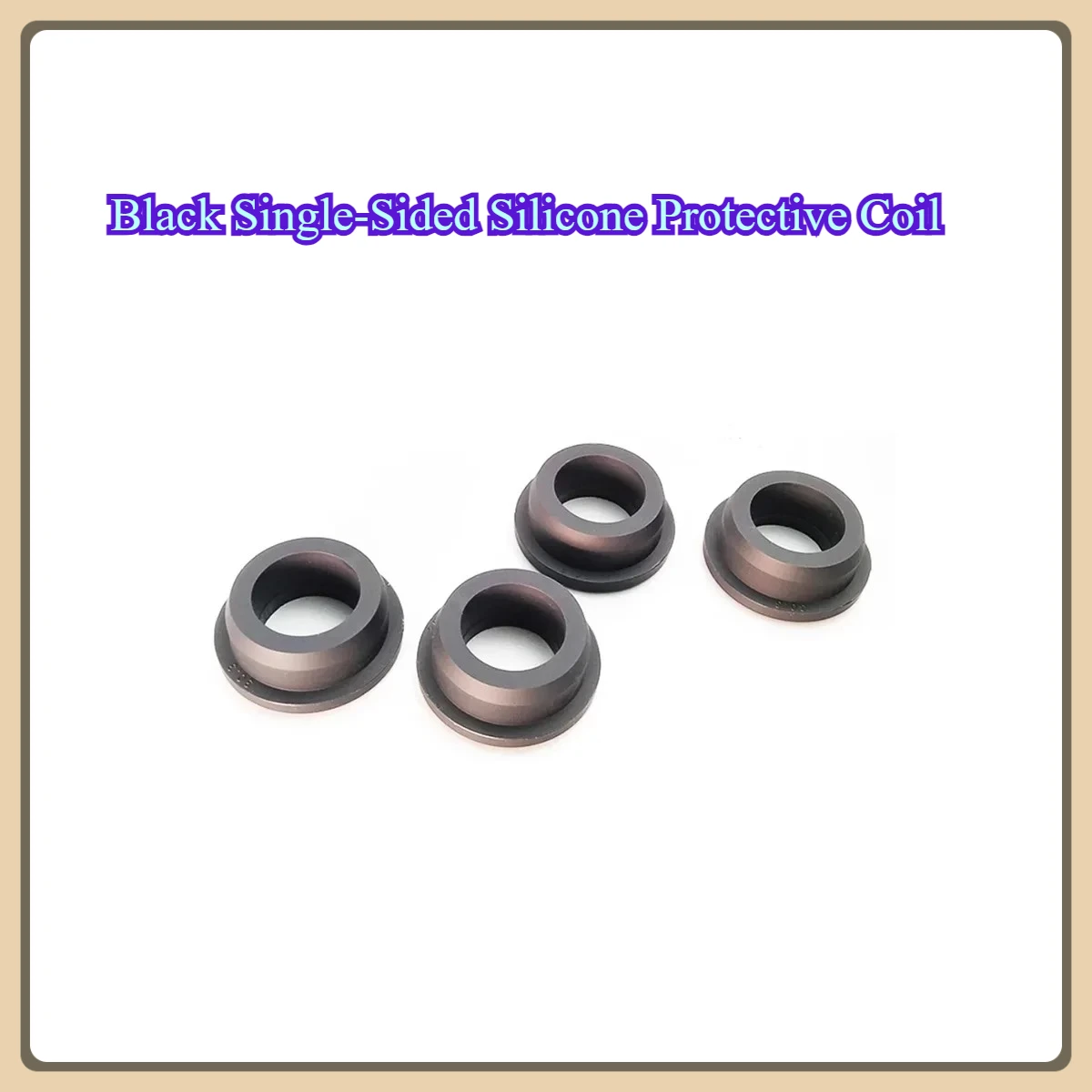 

Black Single-Sided Silicone Protective Coil/t-Shaped Rubber Sealing Ring/Through-Hole Plug