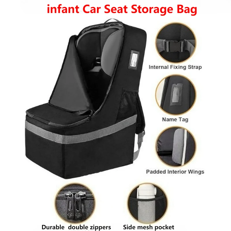 

Автомобильные дорожные аксессуары, детская сумка для переноски автокресла для самолетов с застежкой-молнией, органайзер для автокресла, рюкзак, сумка-кенгуру для младенцев