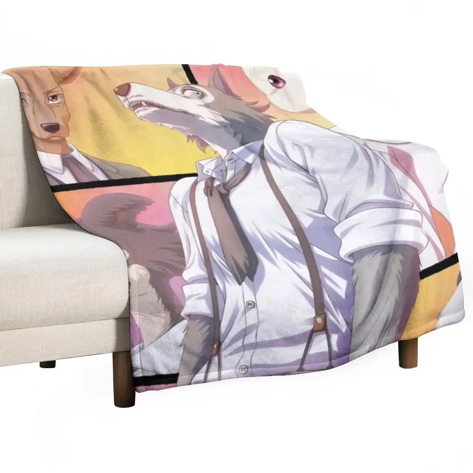 Beastars Anime Throw Blanket Hairys Personalized Gift Decorative Beds Decorative Throw heavy to sleep decorative Blankets