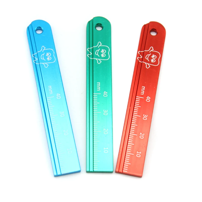 1Pc Aluminium Dental Endo Rulers Span Measure Scale Endodontic Finger Ruler Dentist Tools Materials