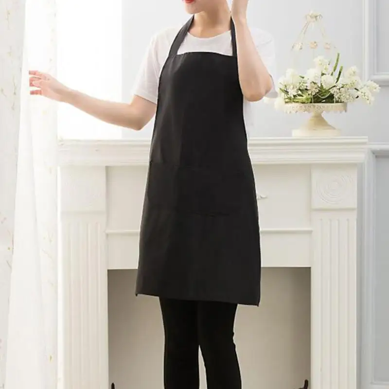 

Household Kitchen Cooking Apron Men Women Oil-proof Waterproof Adult Waist Fashion Coffee Overalls Wipe Hand Apron For Kitchen