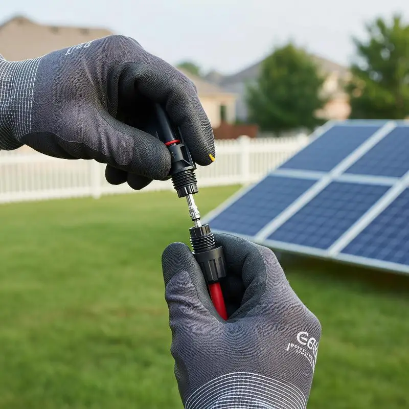 Solar Connectors 5 Pairs Pure Copper Core Low Loss Waterproof Flame Retardant for Off-grid Cabin Solar Power Systems