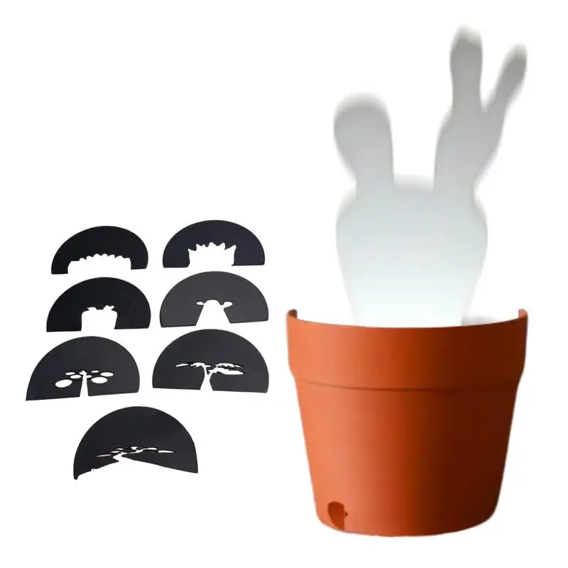 Pop-Up Plant Light Bedside Plant Pot Projection Light Lamp Indoor Light Projector Black Hole Projection Lamp With 7 Plant