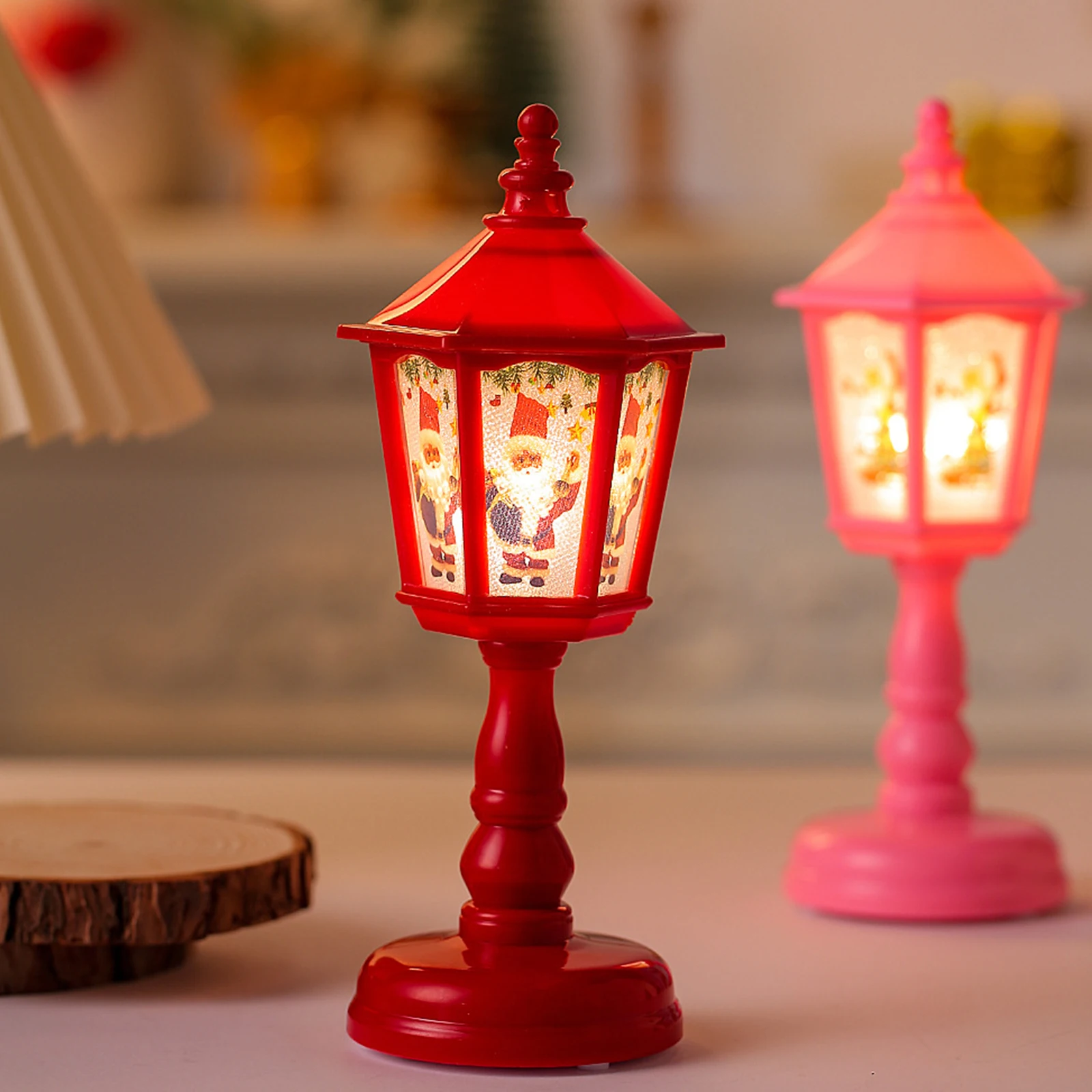 Ornamenti di natale luce notturna di natale luci a vento a LED lampada da notte ricaricabile USB lampade da comodino da tavolo portatili regali per la famiglia