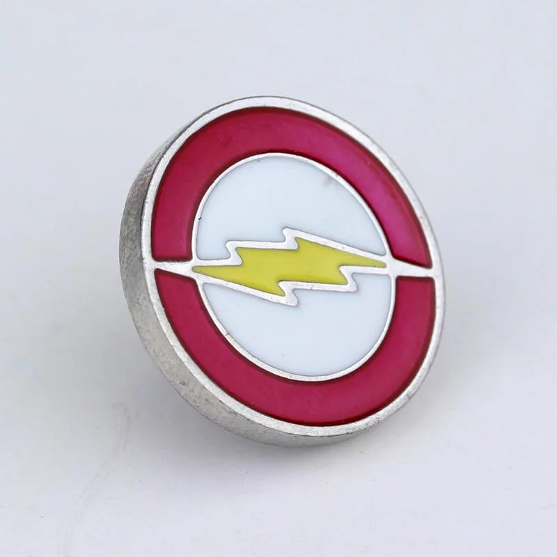 Surrounding DC The Flash Green Lantern cool creative stylish anime cartoon pattern brooch clothing bags fashion accessories