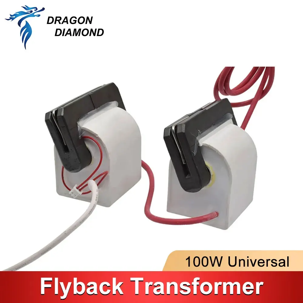 

DRAGON DIAMOND 60W 80W 100W High Voltage Flyback Transformer For MYJG HY Series 80W 100W CO2 Laser Engraving Cutting Machine