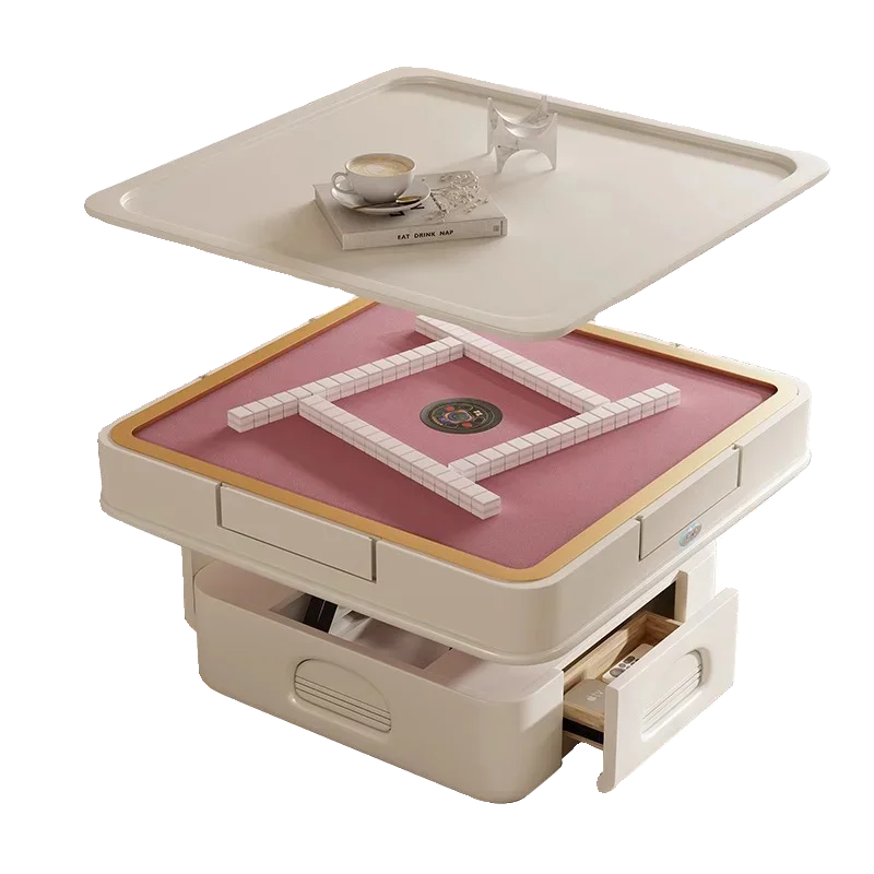 Automatic mahjong machine coffee table dining table integrated dual-purpose living room household small apartment multi-function