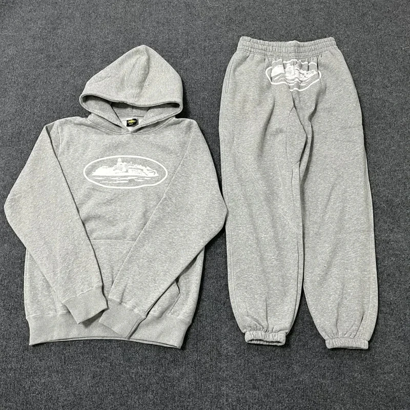 CR Felpa con cappuccio da uomo Tuta Autunno Inverno Calore Abbigliamento Gioventù Cappotto con cappuccio Cotone Abbigliamento donna Camicia da strada alla moda europea