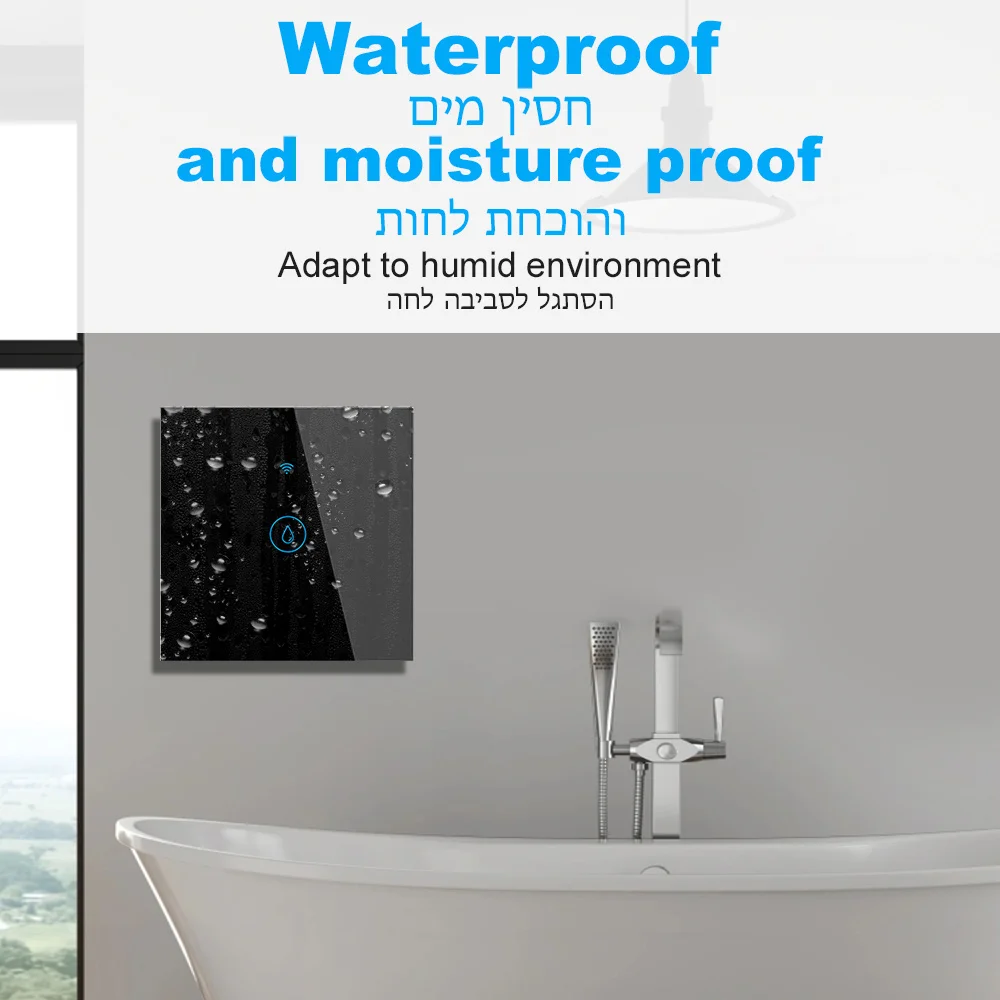 مفتاح سخان مياه غلاية ذكي تويا ، يو واي فاي ، بلوتوث ، تطبيق الحياة الذكية ، جهاز التحكم عن بعد ، العمل مع اليكسا ، جوجل المنزل ، 40A ،! W