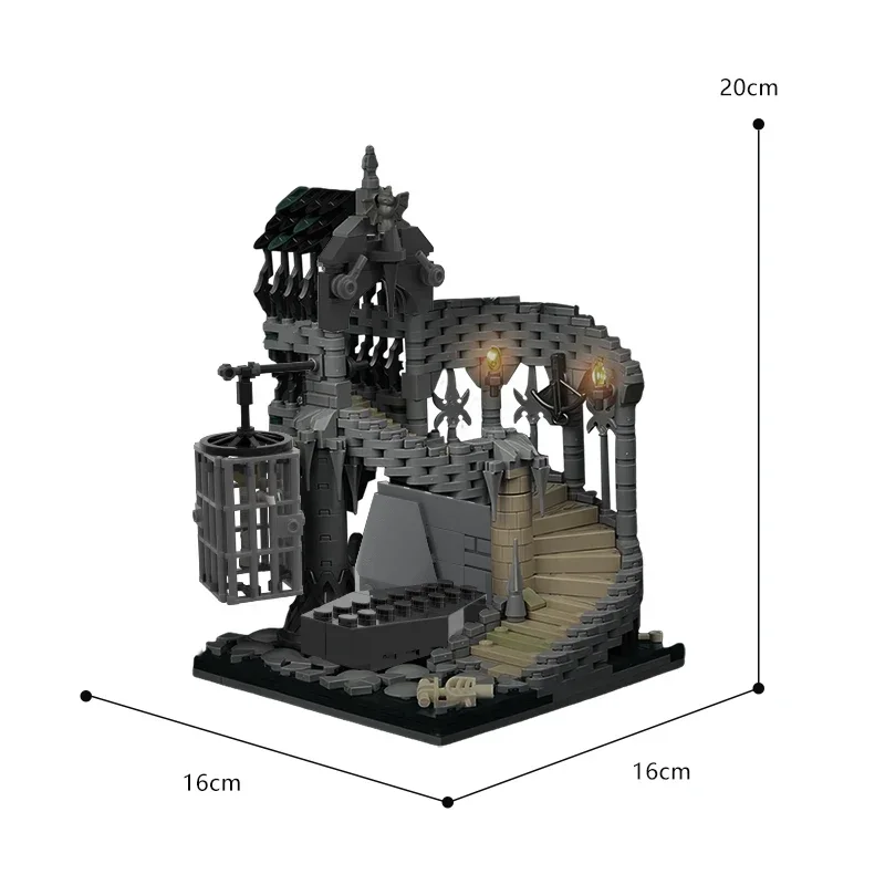 

Game Toy Moc For Dragons Lantern Ghost House Vampire Dungeon Building Blocks Set Skull Dungeonsed Bricks Children Xmas Gift