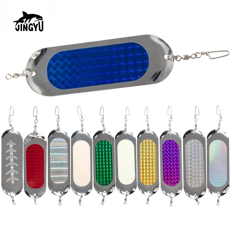 

JINGYU Glow-in-the Dark Trolling Road Subbait Flash Board 4.5inchsalmonfishing Dodgersflashers Outdoor