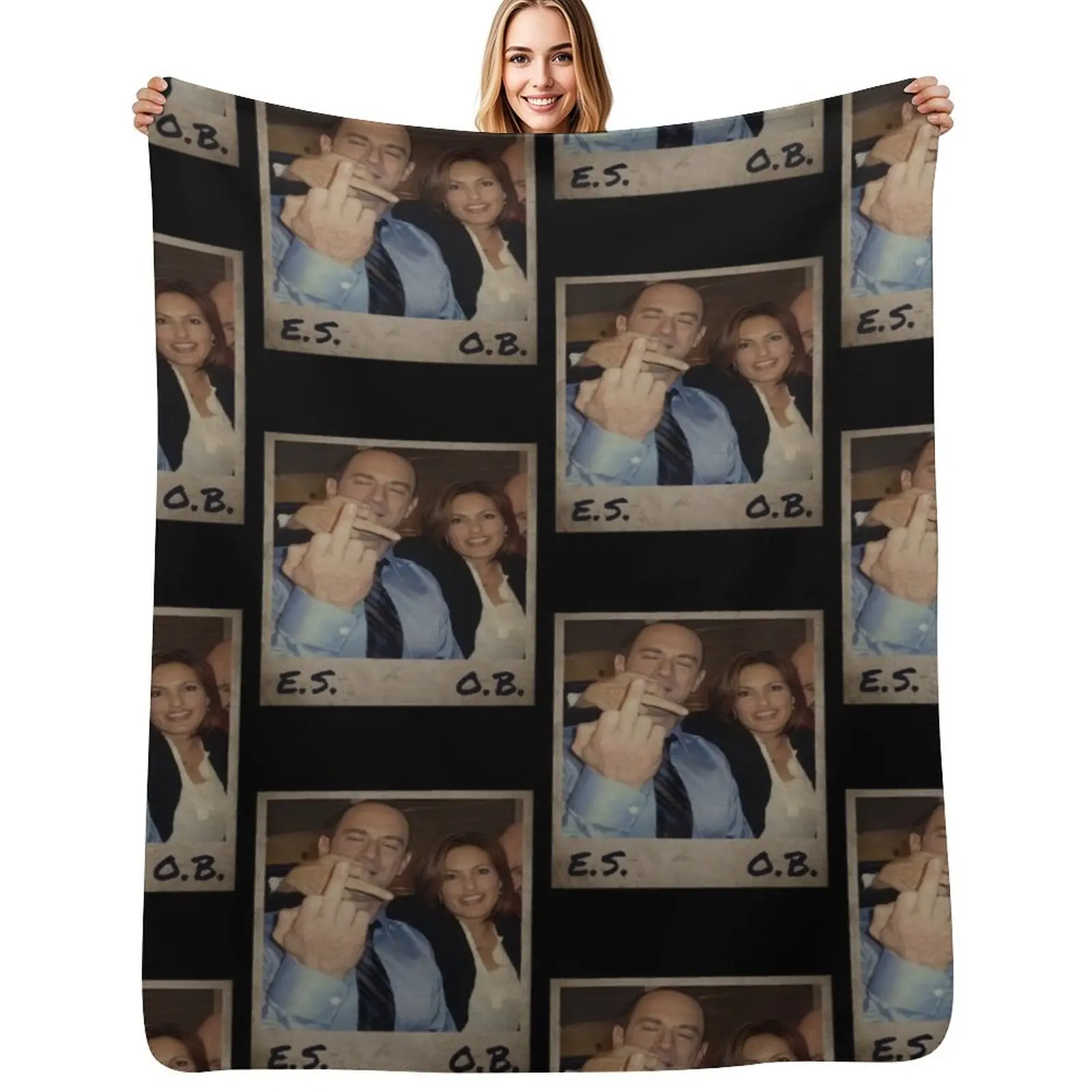 Law and Order Benson and Stabler Throw Blanket Durable Warm Blanket for Daily Home Use