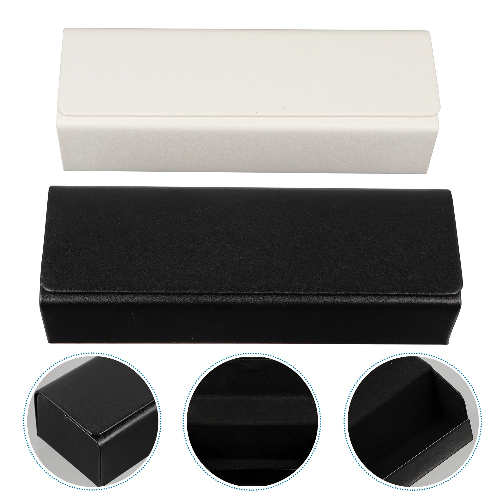 

2Pcs Glasses Box Premium Durable Safe Portable Travel Eyeglass Case Sunglasses Storage Small Pocket Bag