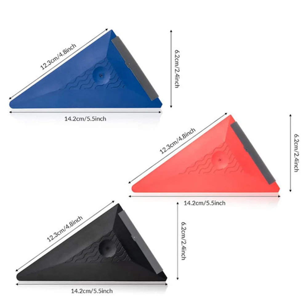 car window film tool special triangular soft scraper invisible car coating scraper scraper with rubber coating wholesale