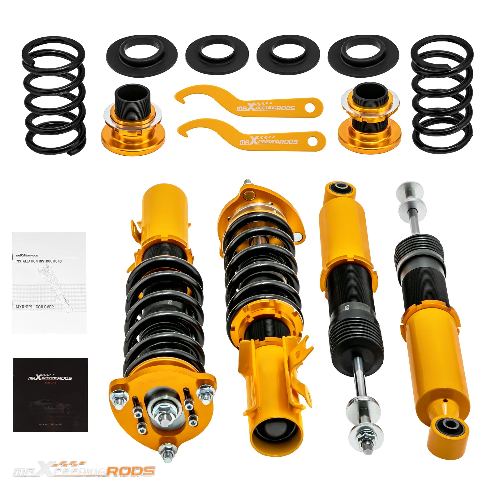 Coilover Coil Spring Struts For Honda Civic 06-11 All Model SI EX LX 06-11 Adj Height Suspension Kit SHock Absorbers Lowering