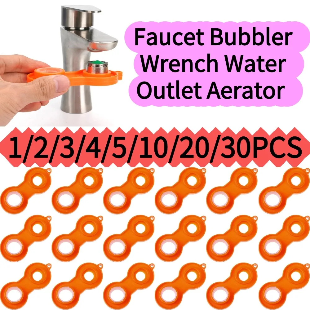 Faucet Bubbler Wrench Water Outlet Aerator Universal Wrench Faucet Nozzle Filter Repair Tool Replacement Disassembly Tool 30PCS