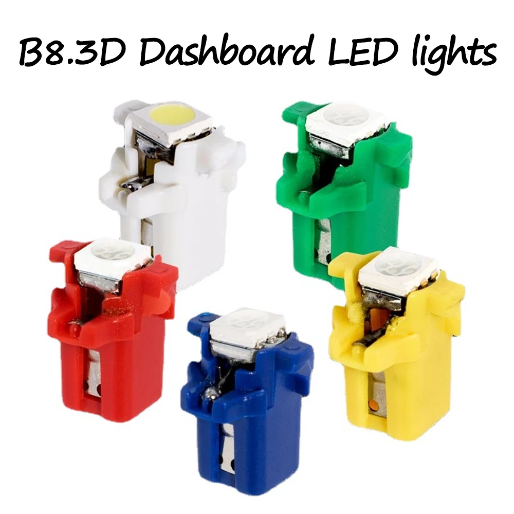10pcs B8.3D 12V LED Lamp Holder For Instrument Light Dashboard Light Shifter Light  A/C Panels And Other Gauges Light