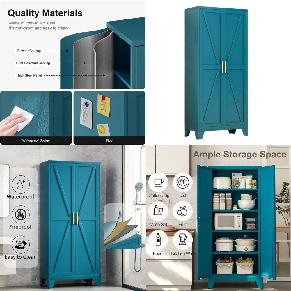 Tall 71H Metal Stor…
