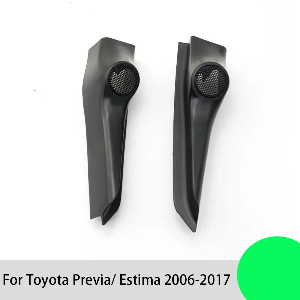 For Toyota Previa/Estima 2006-2017 2PCS Car Tweeter Refitting Audio Door Angle Gum Speaker Cover Boxes Mounts