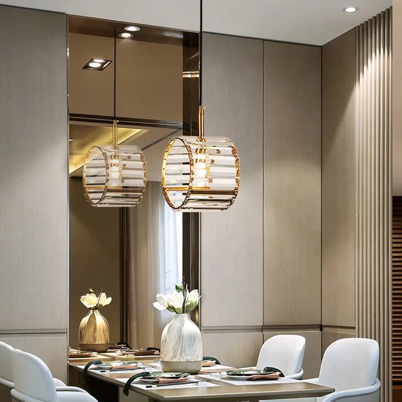 

New Creative Modern Crystal Chandeliers Led Lighting Gold Copper Lamp 110V 220v Lustre Dinning Room Bar