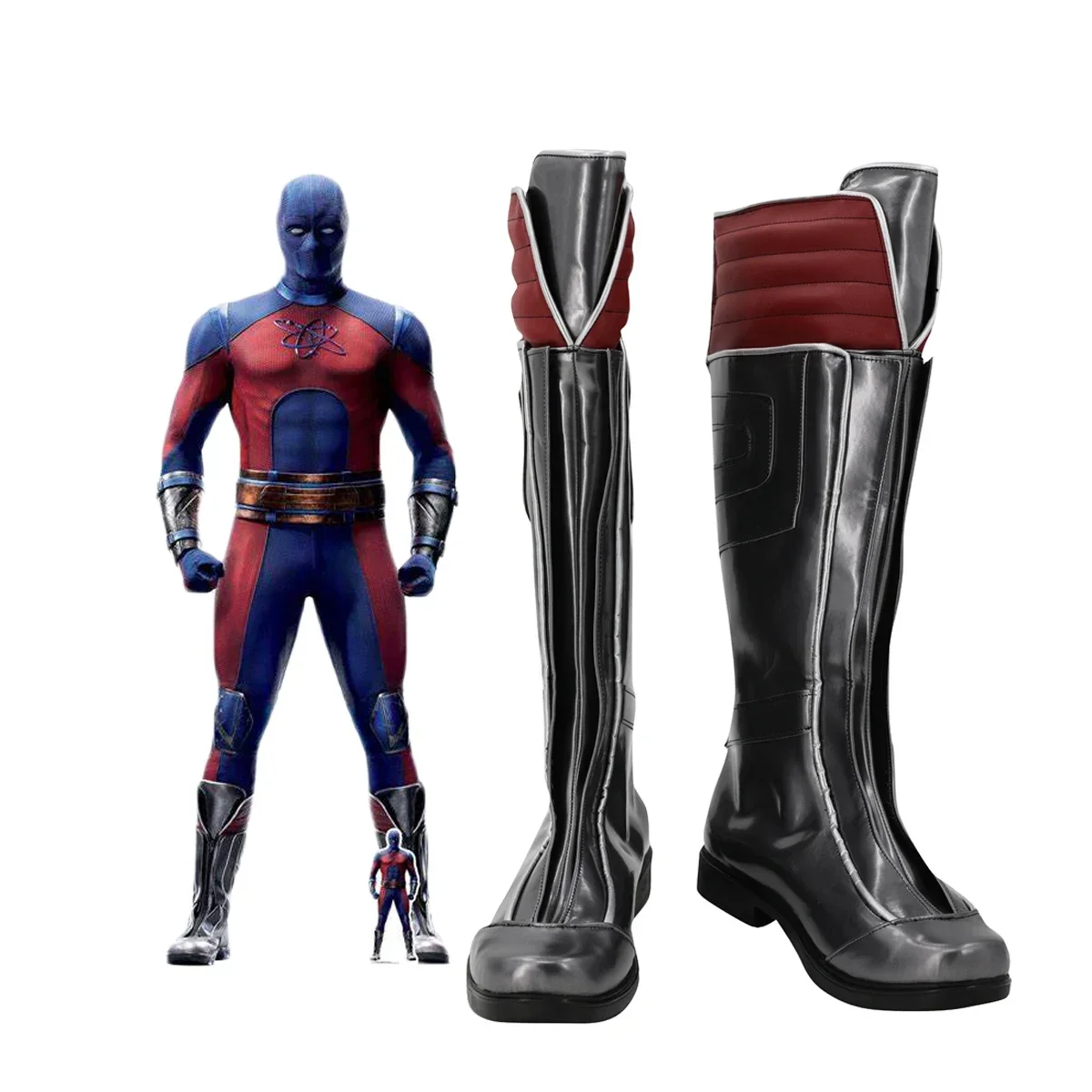 

Сапоги для косплея Atom Smasher, изготовленные на заказ - кожаная обувь для взрослых и детей - доступны все размеры