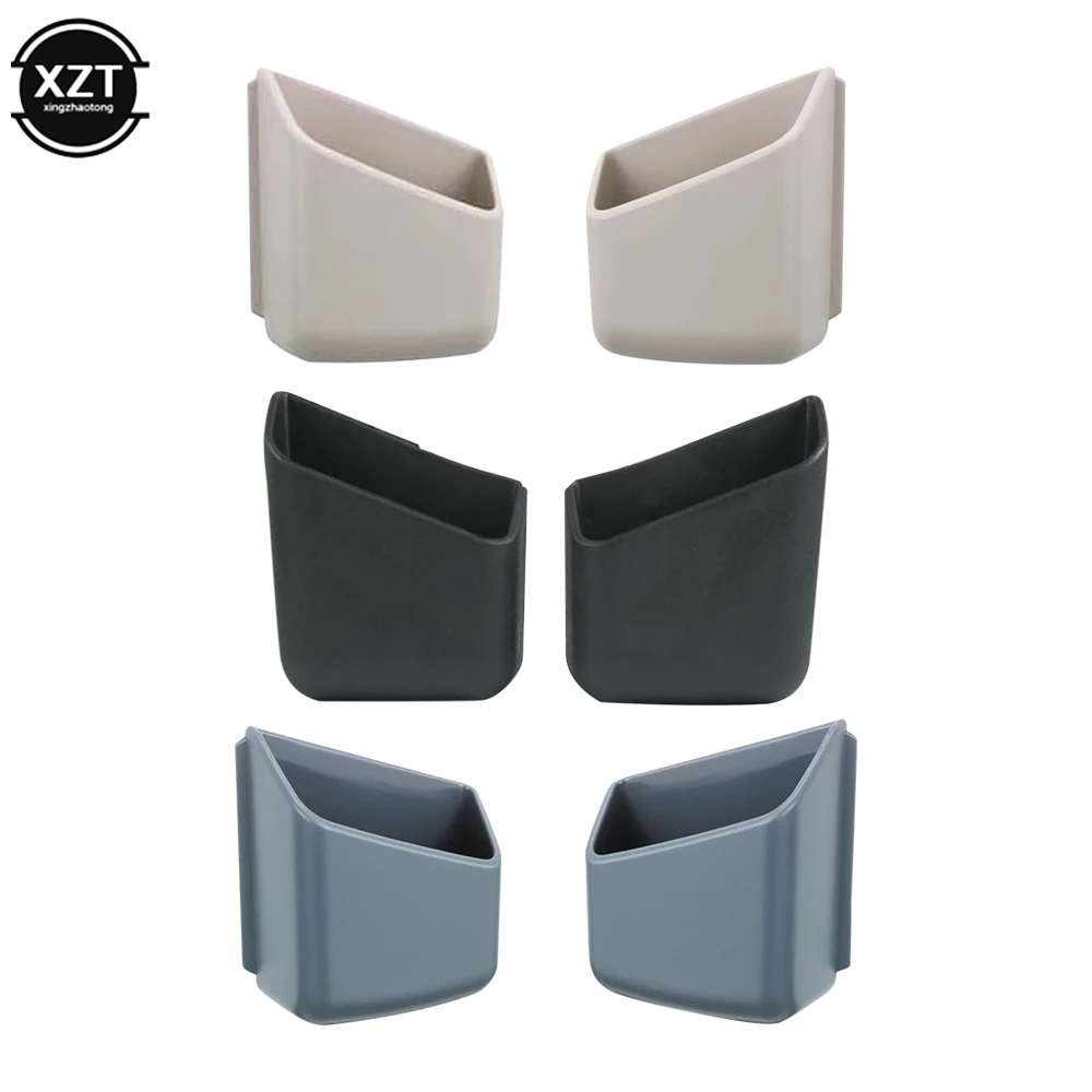 2Pcs Universal Car Sunglasses Phone Organizer Eyeglasses Glasses Holder Organizer Storage Boxes Holders Pocket Auto Accessories