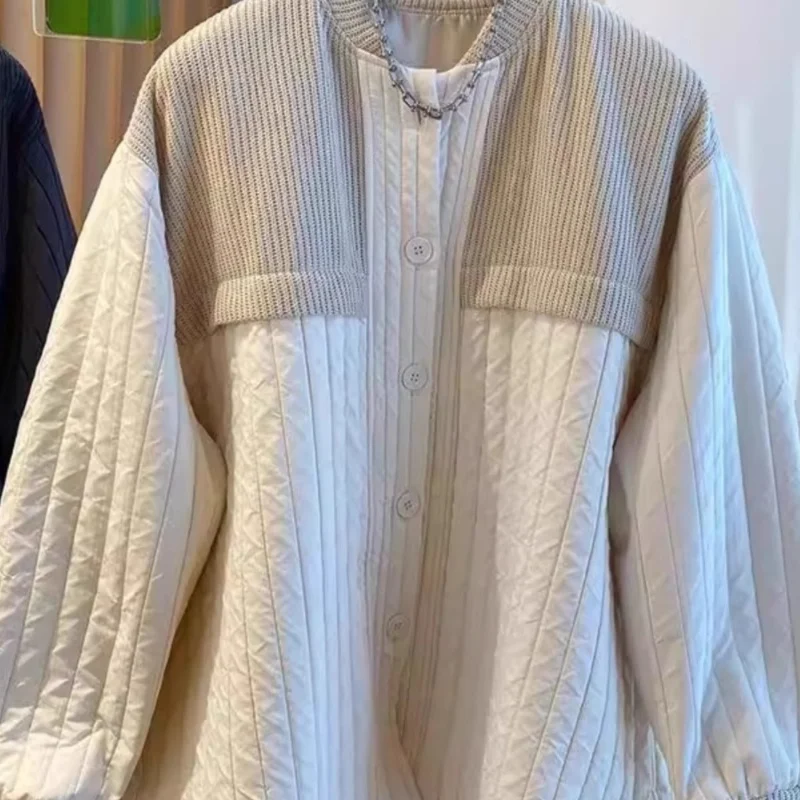 

Мужская теплая хлопковая куртка большого размера в стиле пэчворк с полосками, осенне-зимняя, повседневная, модная, брендовая, для молодежи