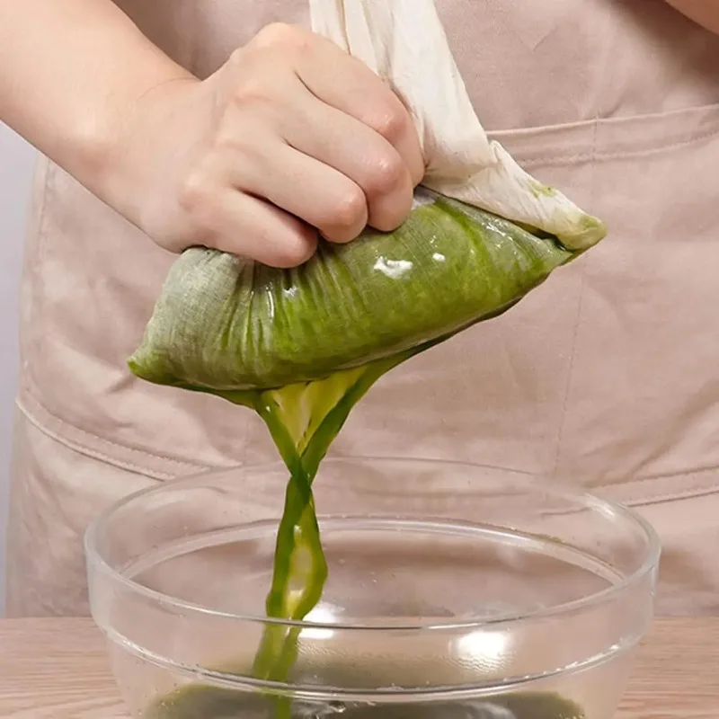 6/1x Reusable Cotton Filter Cloth Drawstring Nut Bag Strainer Tofu Cheese Milk Coffee Filter Home Kitchen Dining Bar Gadgets