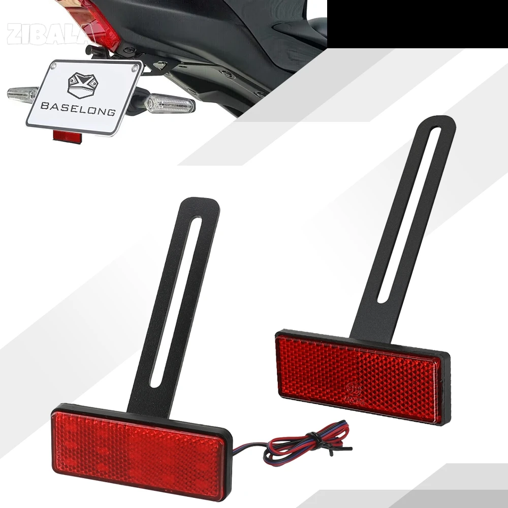 

Motorcycle LED Number Plate Light With Red Reflector for Kawasaki Ninja 500 Ninja 500 SE Ninja 650/ 1000SX / 1100SX / 1100SX SE