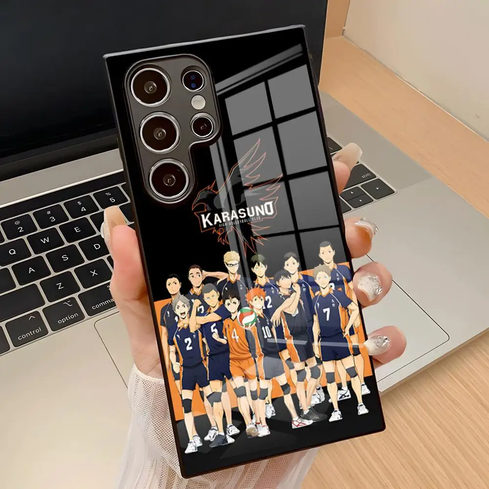 Anime Haikyuu Volleyball Phone Case For Samsung A17 S26 Ultra S24 25 Fe S22 S20 S23 21 A57 A37 A54 A34 A53 A16 Glass Cover
