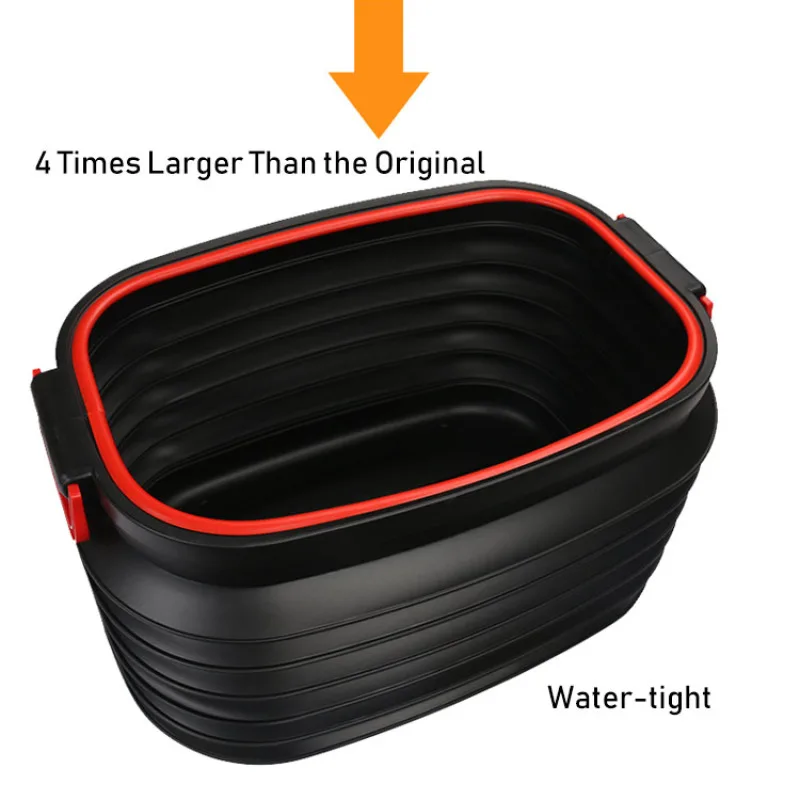 37L car garbage can multifunctional car interior use collapsible car telescopic shrinkable bucket on-vehicle storage products