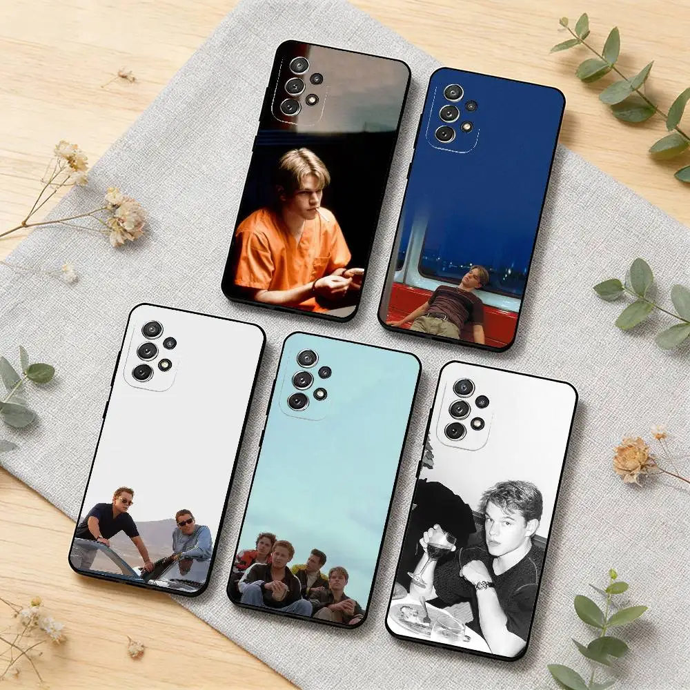 

M-Matt Damon Phone Case For Samsung S26,S25,S24,S21,S22,S23,S30,Ultra,S20,Plus,Soft Silicone Black Cover