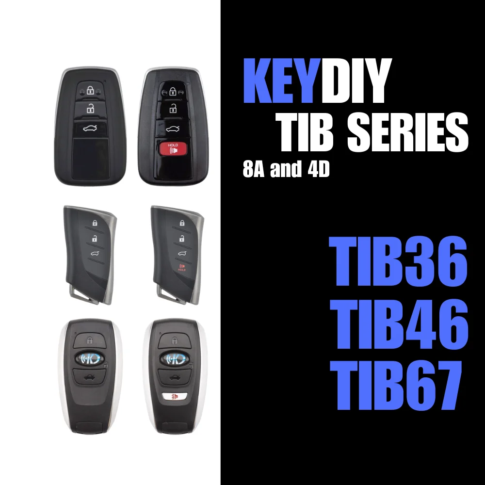 Keydiy TIB36-3 TIB36-4 TIB46-3 TIB46-4 TIB67-3 TIB67-4 3 and 4 bottons Smart remote key compatible with KD X4