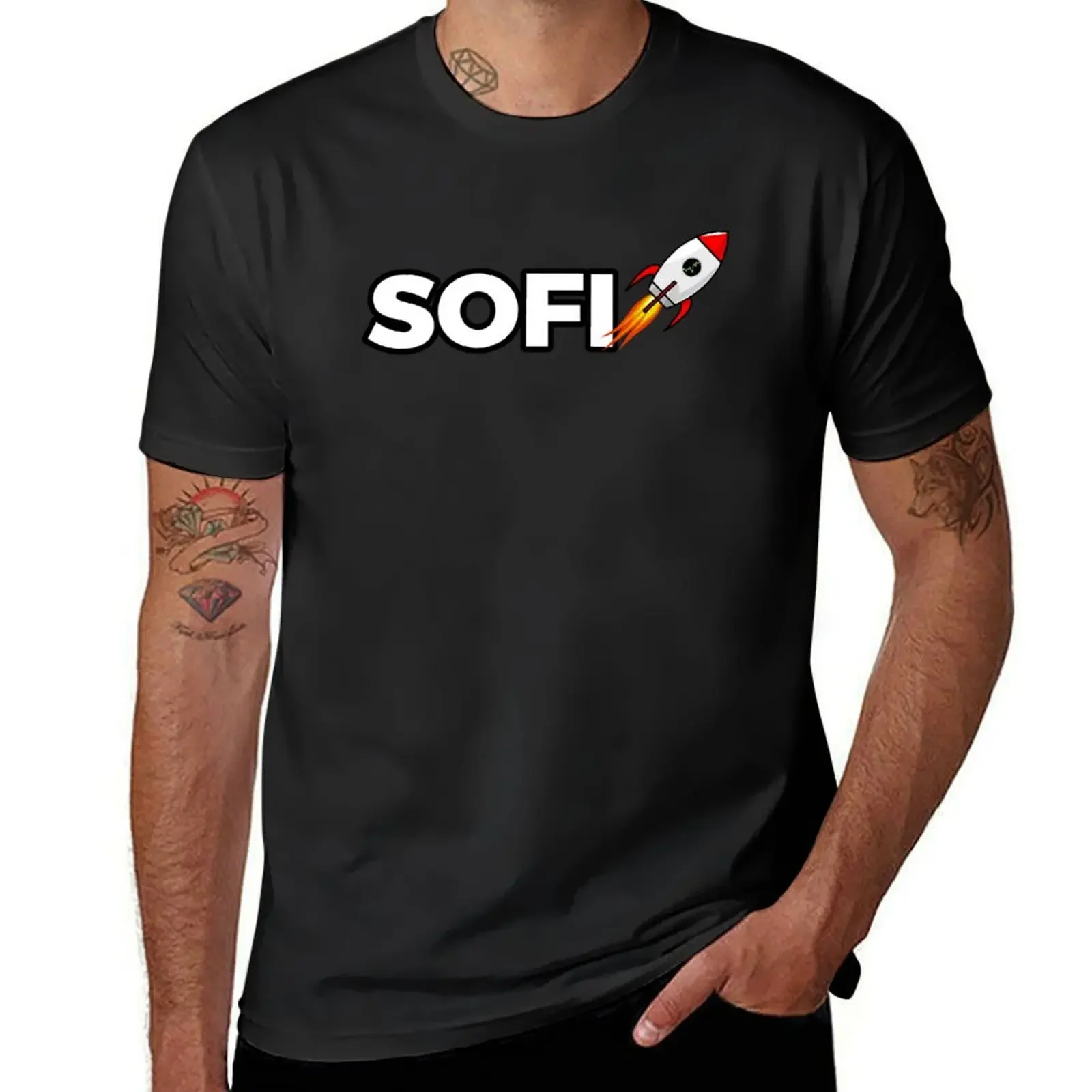 SOFI to the moon T-Shirt oversized funny meme t-shirts anime stuff mens vintage t shirts