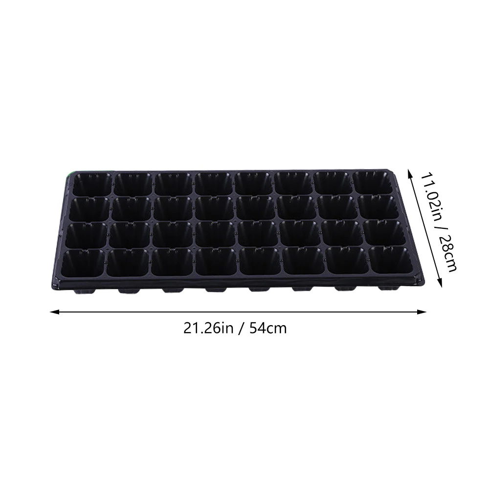 Bandeja para cultivo de plantas, Kit de iniciación de germinación duradera, maceta para vivero de jardín, bandeja propagadora multiagujero para plantar al aire libre, 10 Uds.