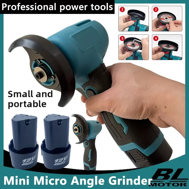 

12V Cordless Electric Angle Grinde Polishing Grinding Machine Diamond Cutting Power Tool for Metal and Stone Projects Fit Makita