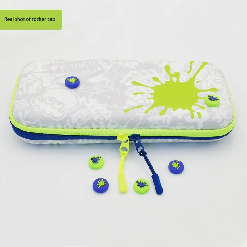 スイッチ,サムススリーブ,ジョイコン,スプラトゥーンゲーム,タコの装飾,アクセサリー用の滑り止めロッカーキャップ