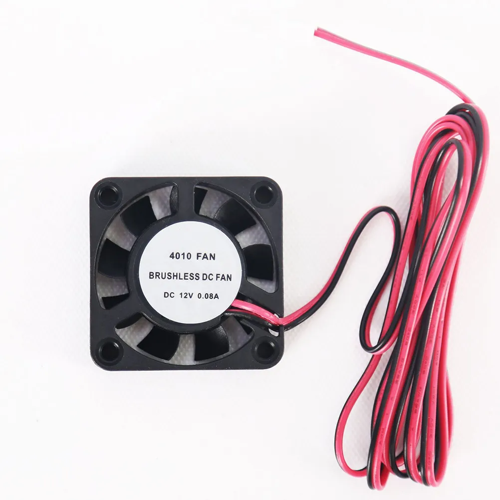 4Pcs Dc 12V Industrial Cooling Fan High Airflow Low Noise Radiator Fan for 3D Printer Server Enclosure Heat Dissipation Black
