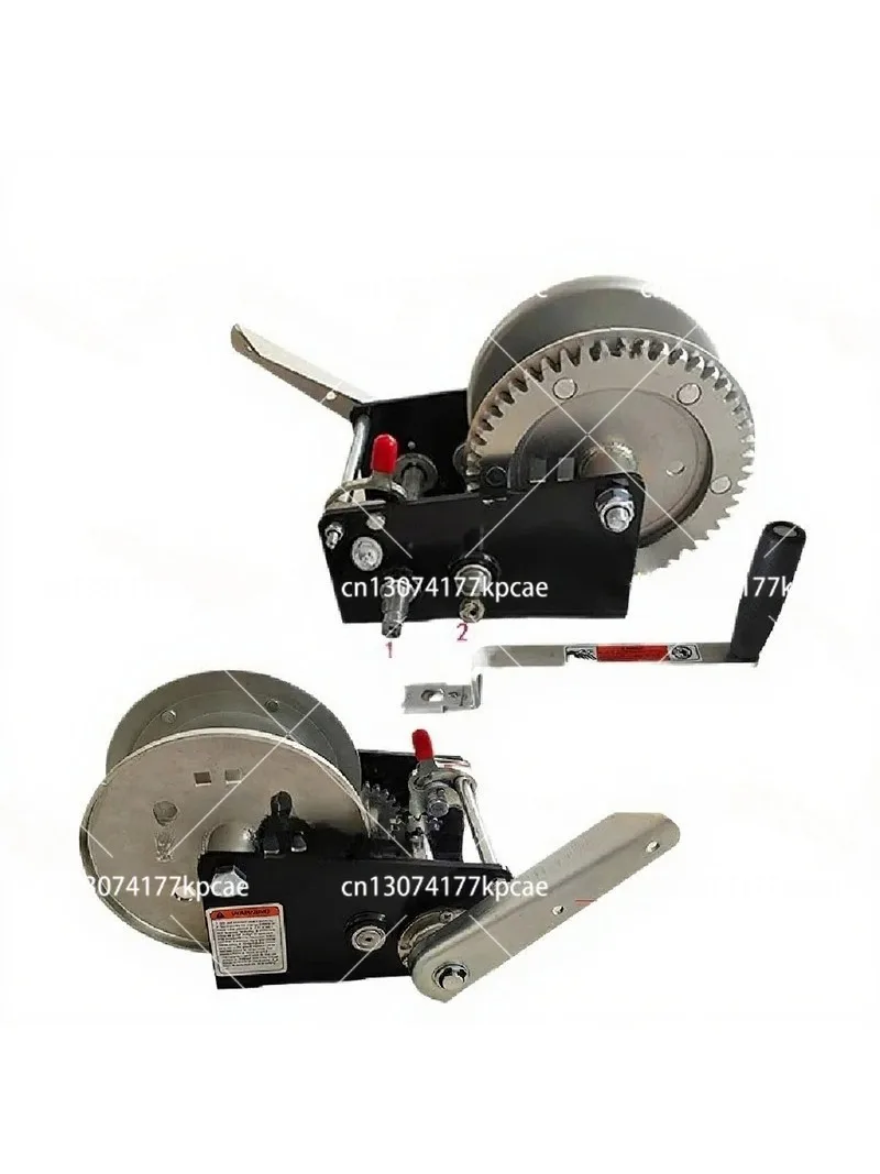 2500 Lb Two-Way Self-Locking Portable Hand Winch Heavy Duty Manual Hoist