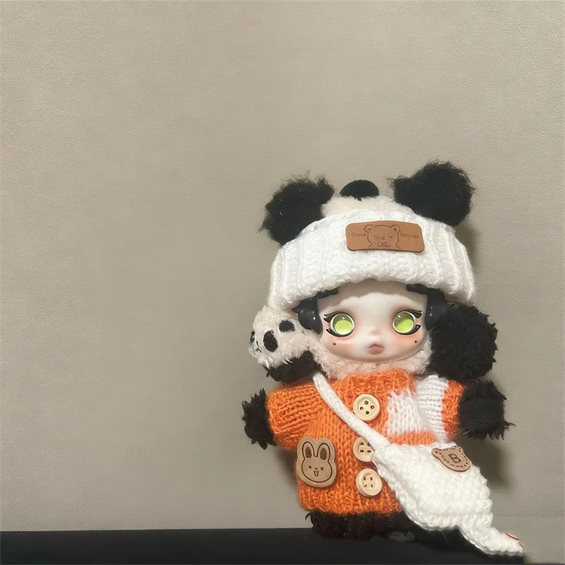 Only Clothes Are Suitable for Skullpanda Winter Hand-crocheted Sweaters with Hats Bags Small Cute Personalized and Fashionable