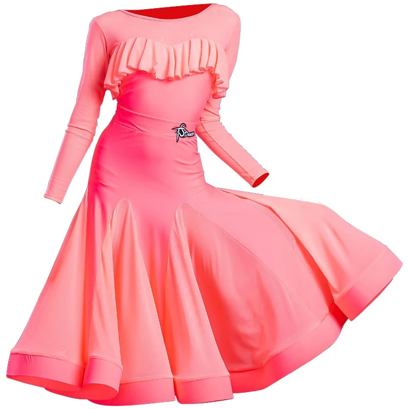 Neue Ballroom Dance Wettbewerb Kleider Für mädchen Standard Ballsaal Kleid Damen Walzer Flamenco Bühne Leistung Tragen DN11211