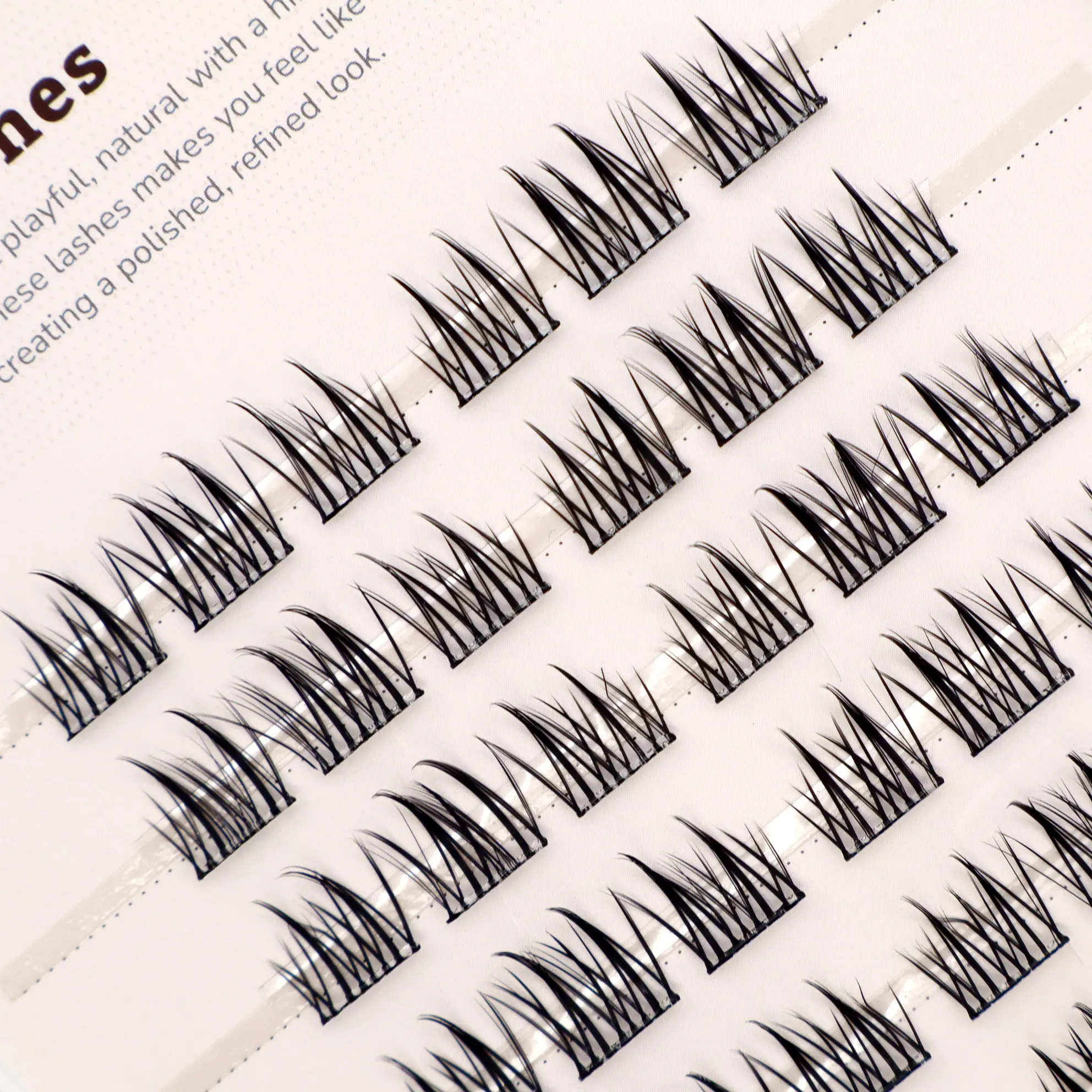 자기 접착 속눈썹 태양 꽃 천연 접착제 필요 없음 메이크업 도구