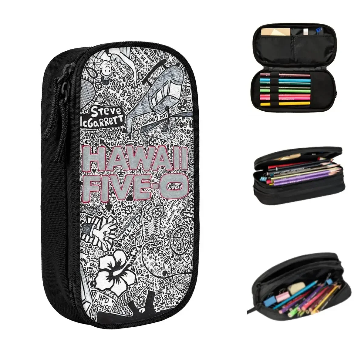 

Hawaii Five-0 Pencil Cases Big Capacity Pen Bags Pen Box Pencil Pouch For Boys Girls Students Stationery School Office