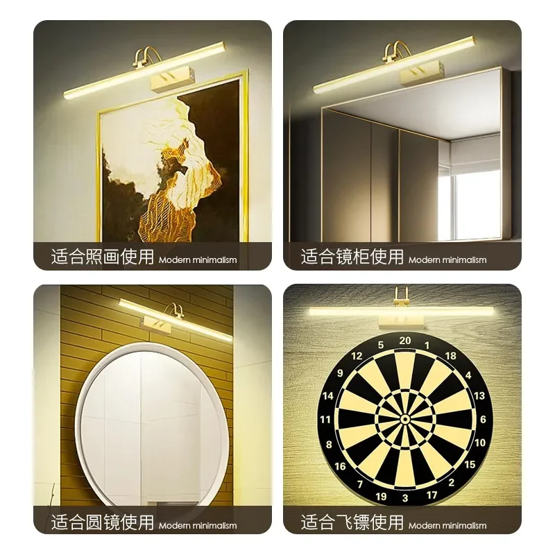 Amazon cross-border special for convenient installation in Europe, America, mirror lights, remote control led wiring-free