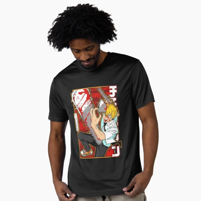

Devil Hunter Squad Dark Chaos Energy Chainsaw Anime Gift T shirt Darkness Manga Graphic Clothes Short Sleeve All size tops
