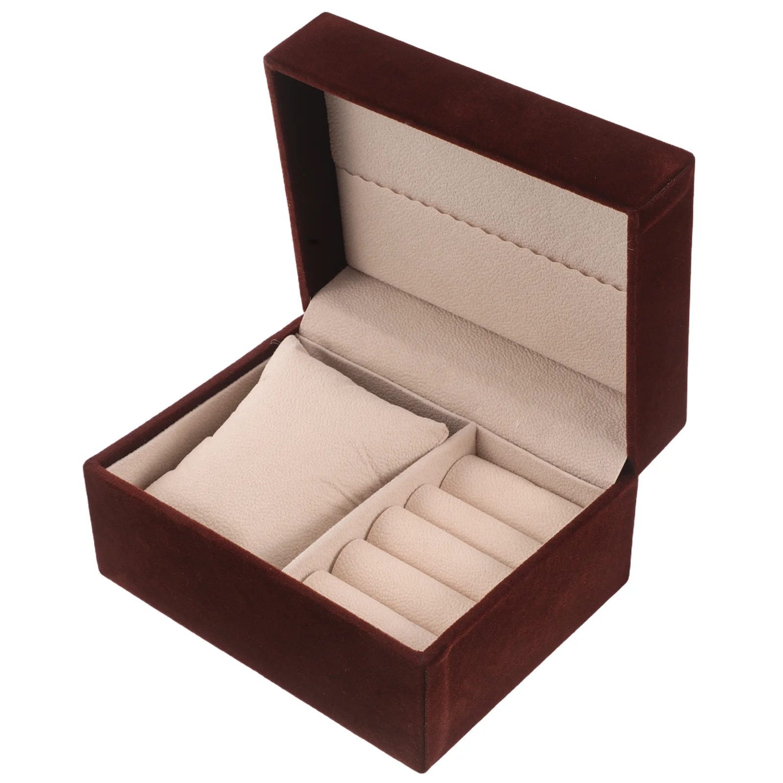 

Stylish Jewelry Storage Box Velvet Organizer for Bracelets Necklaces Watch Display Case Gift Packaging