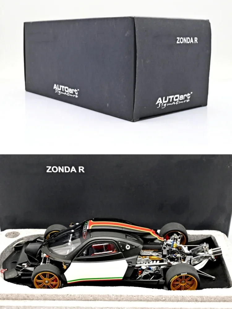 Autoart 1:18 Zonda R White Alloy Fully Open Simulation Limited Edition Alloy Metal Static Car Model Toy Gift