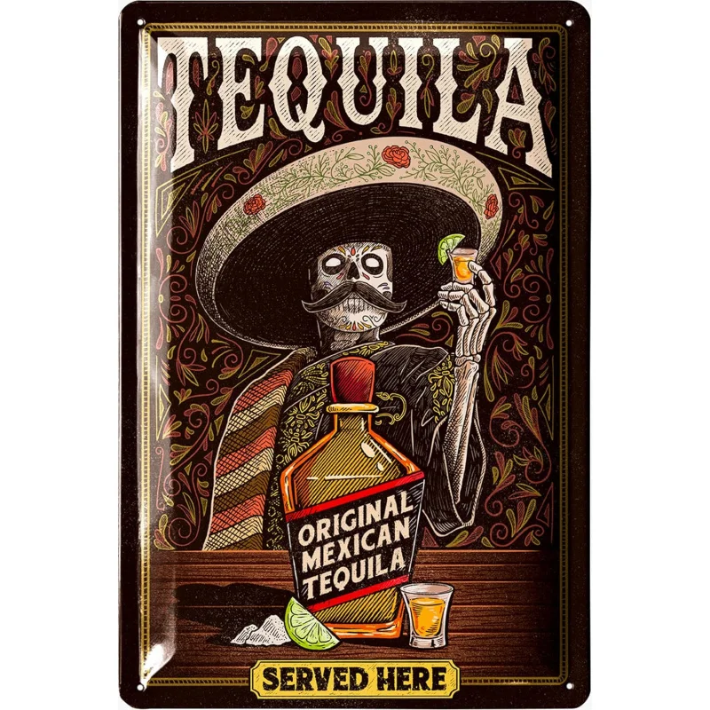 Iron Painting retro tin tequila wall art bar logo bar wall decoration