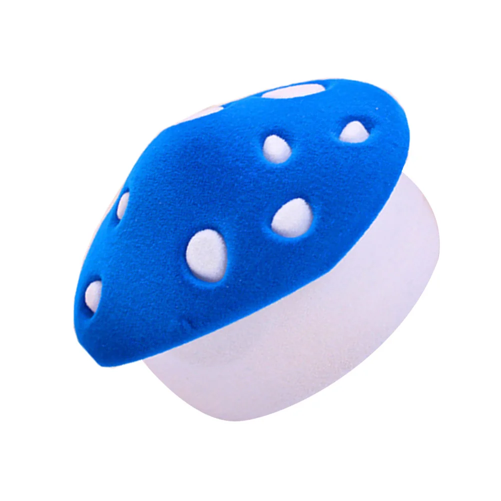 

Грибной синий ящик для хранения ювелирных изделий, креативный органайзер для колец, нежный чехол, подходит для ожерелья, сережек, подарок на день рождения